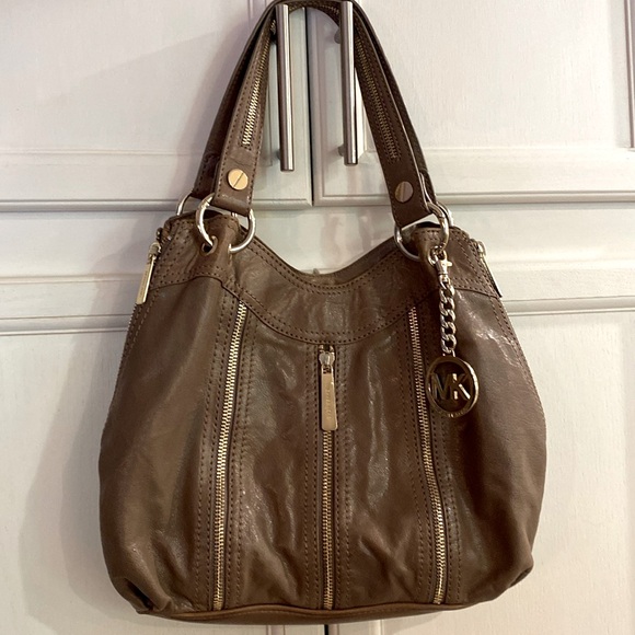 Michael Kors Brown Leather Tote Bag - Picture 2 of 10